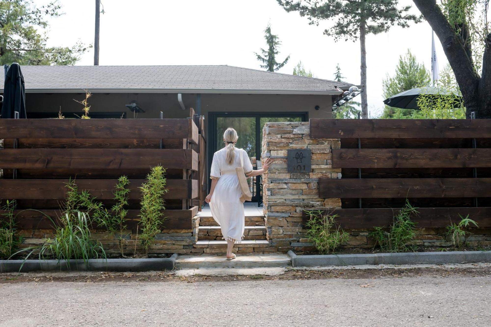 Sylvia Camping & Luxury Suites, Panel Hospitality Homes & Villas Litochoro Exterior foto