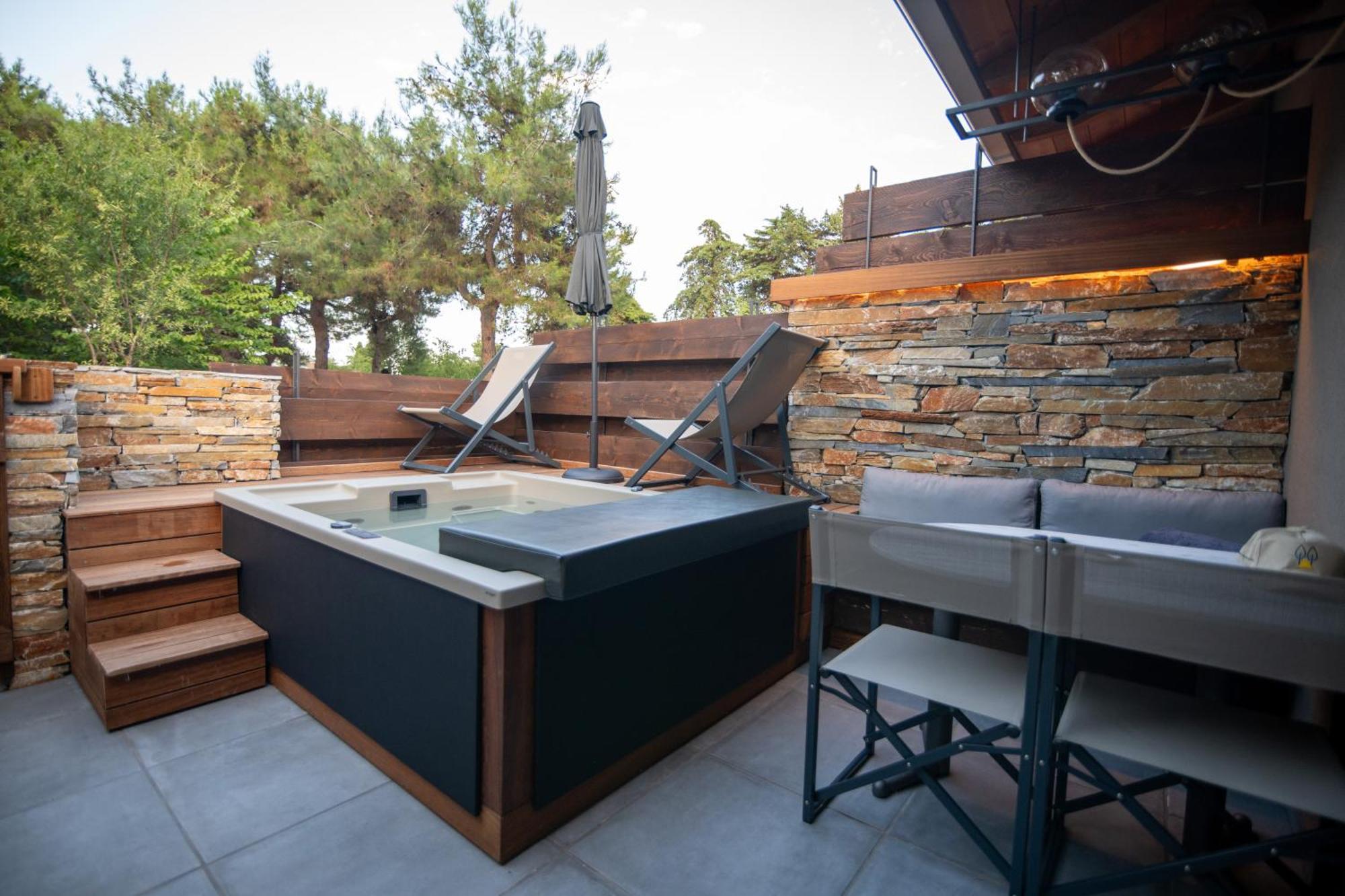 Sylvia Camping & Luxury Suites, Panel Hospitality Homes & Villas Litochoro Exterior foto