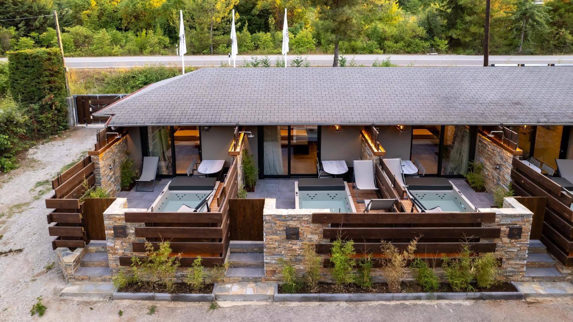 Sylvia Camping & Luxury Suites, Panel Hospitality Homes & Villas Litochoro Exterior foto