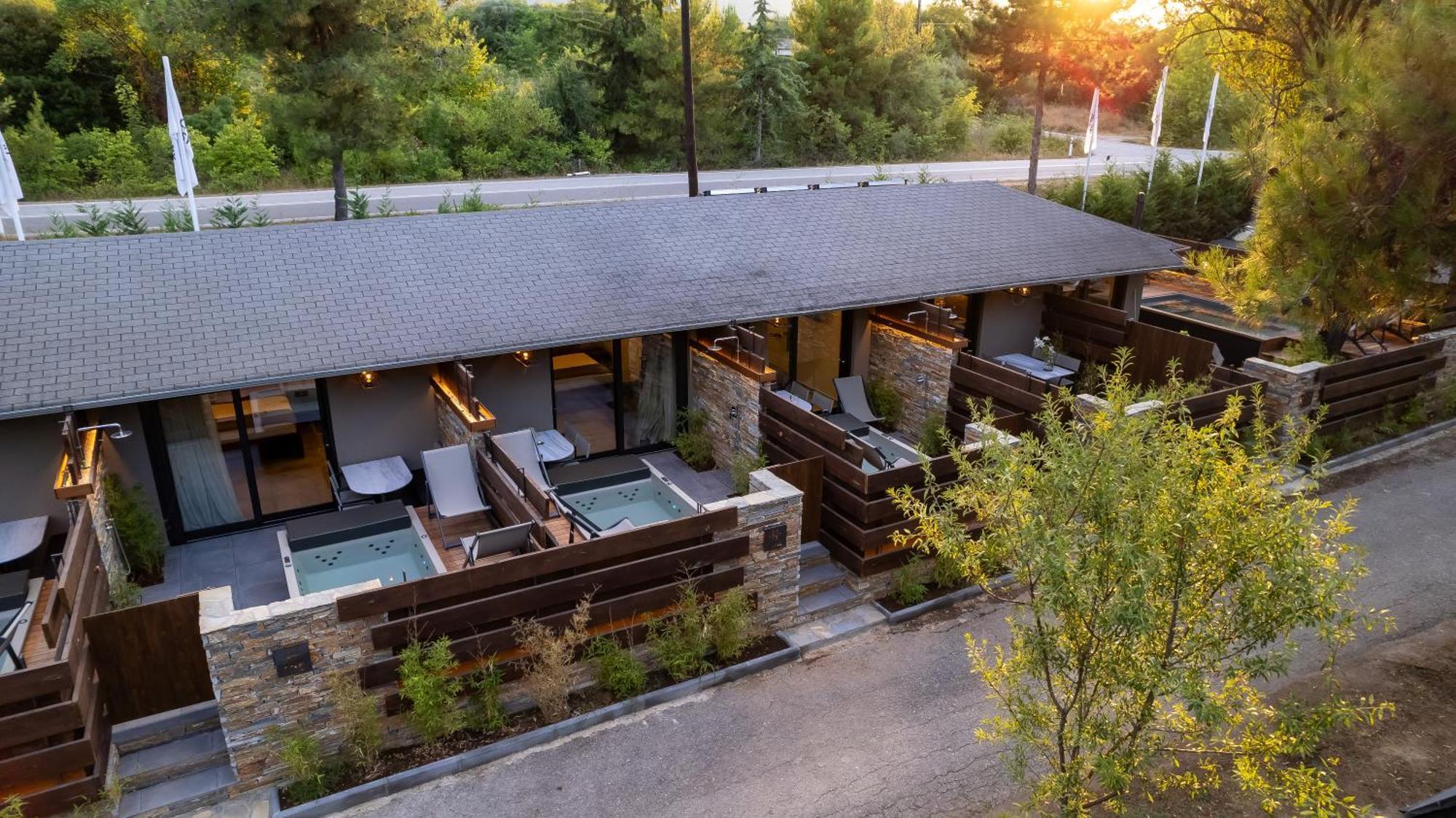 Sylvia Camping & Luxury Suites, Panel Hospitality Homes & Villas Litochoro Exterior foto