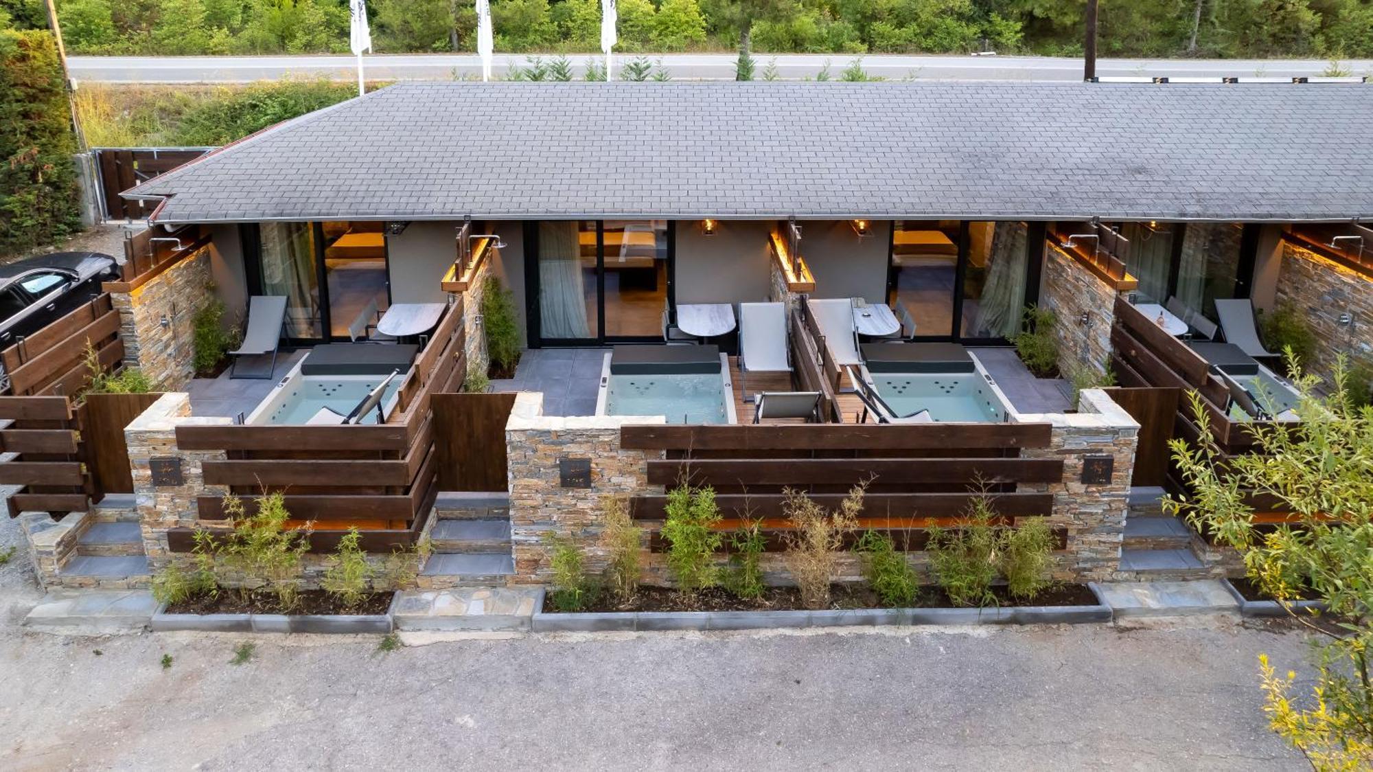 Sylvia Camping & Luxury Suites, Panel Hospitality Homes & Villas Litochoro Exterior foto